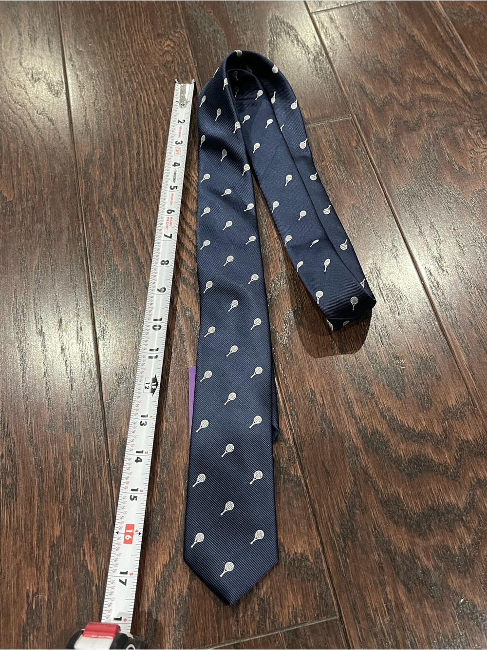 Auscufflinks Men Necktie Tennis Racket Navy Wimbledon NEW